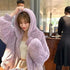 Winter Casual Hooded Rabbit Fur Jackets